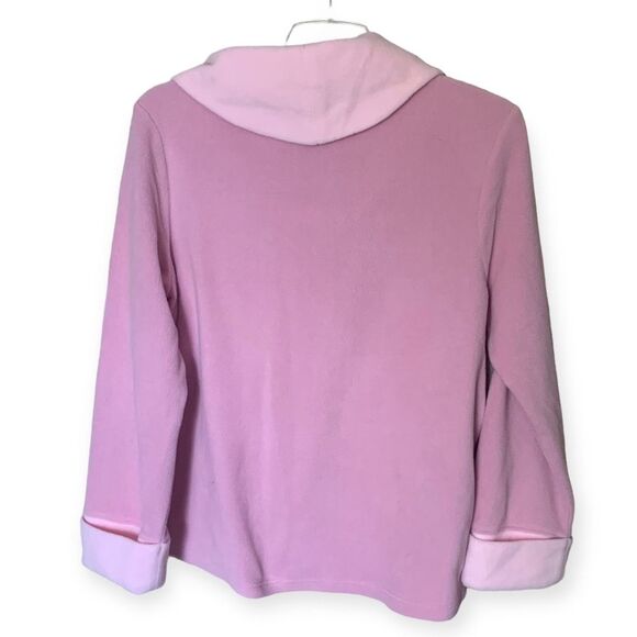 SALE!  Super Soft Cowl-Neck Pajamas in Pink - 2 Piece Set - Size Large - Picture 5 of 16